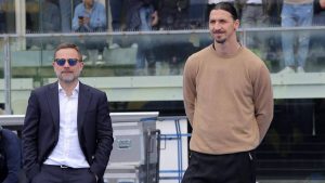 Giorgio Furlani e Zlatan Ibrahimovic - Foto Lapresse - Ilpallonegonfiato