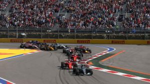 Una gara di Formula Uno - Foto Lapresse - Ilpallonegonfiato