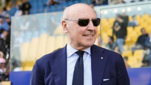 Beppe Marotta sorridente - Foto Lapresse - Ilpallonegonfiato