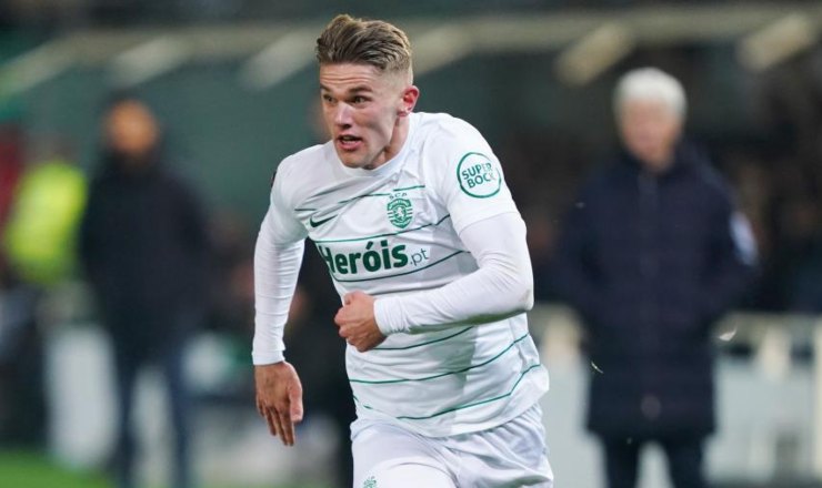 Gyokeres in azione con la maglia dello Sporting Lisbona.