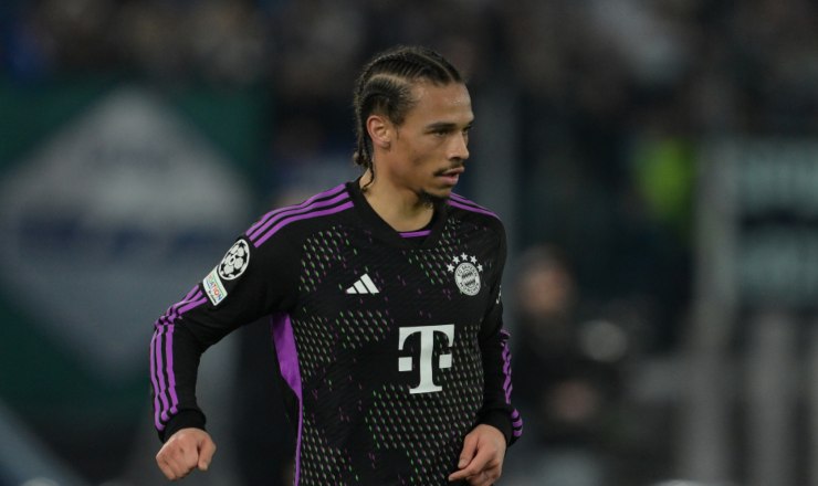 Leroy Sané con la maglia del Bayern Monaco durante la stagione 2023-2024.